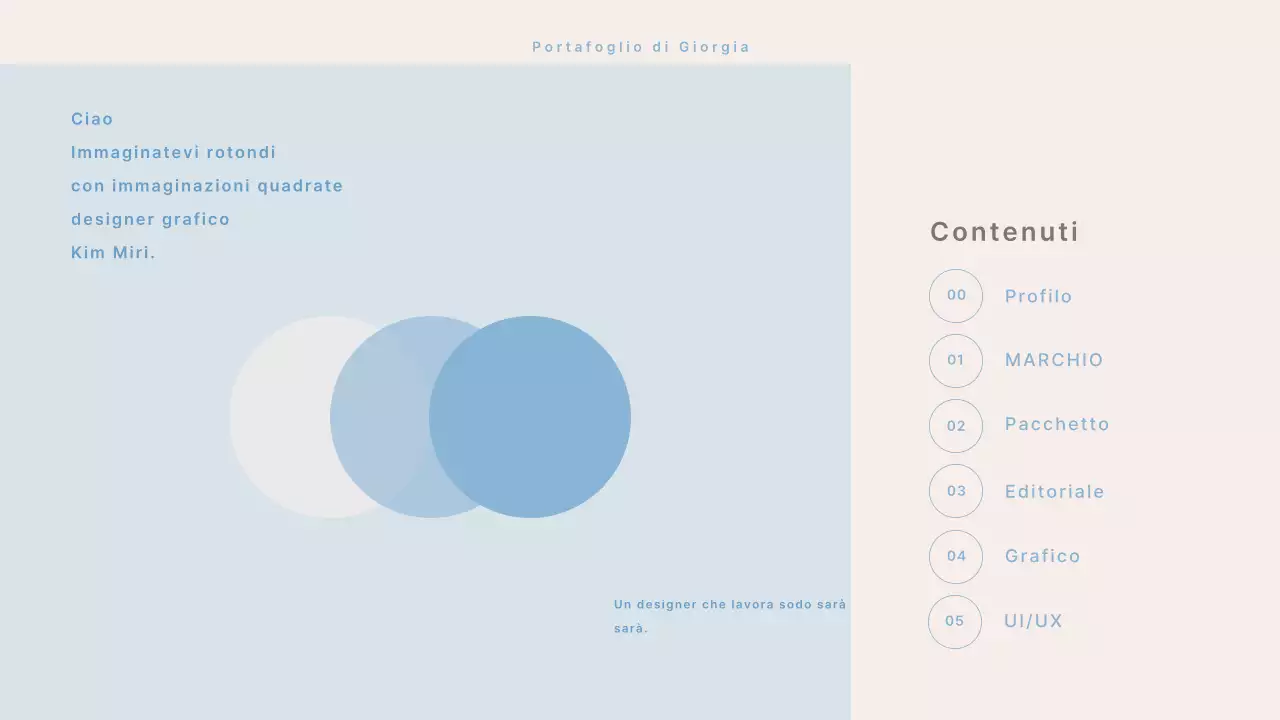 Portafoglio moderno di design in beige e azzurro