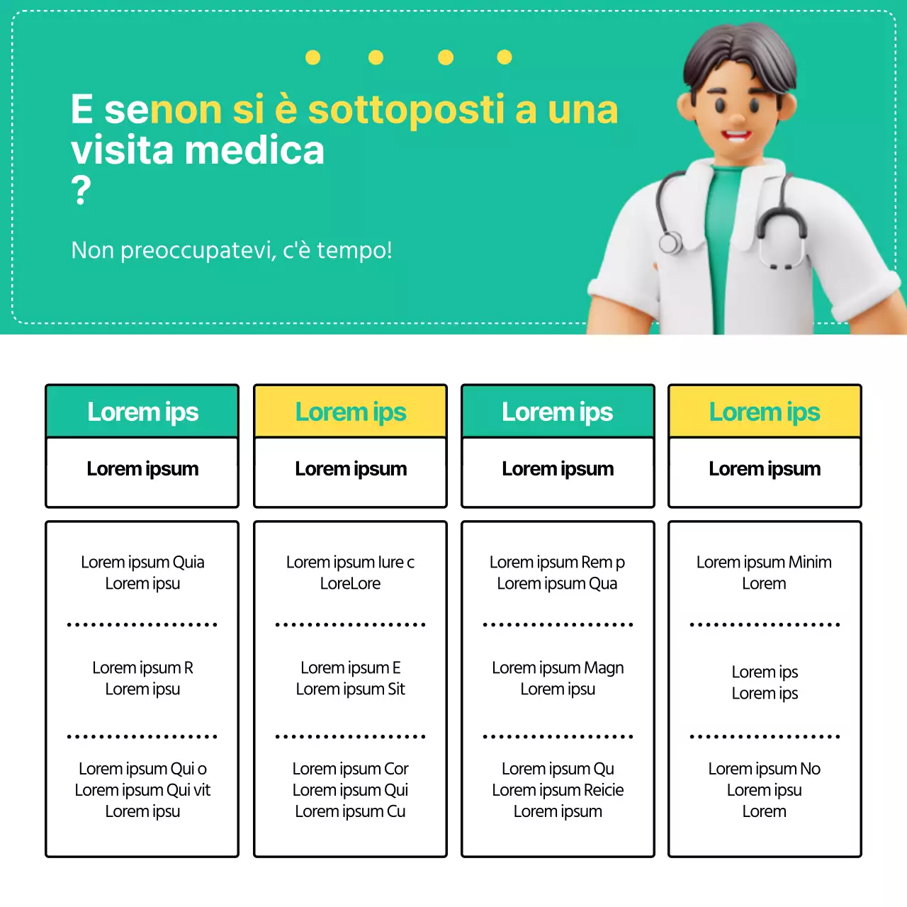 Carta di screening sanitario estesa alla menta e al gialloNews