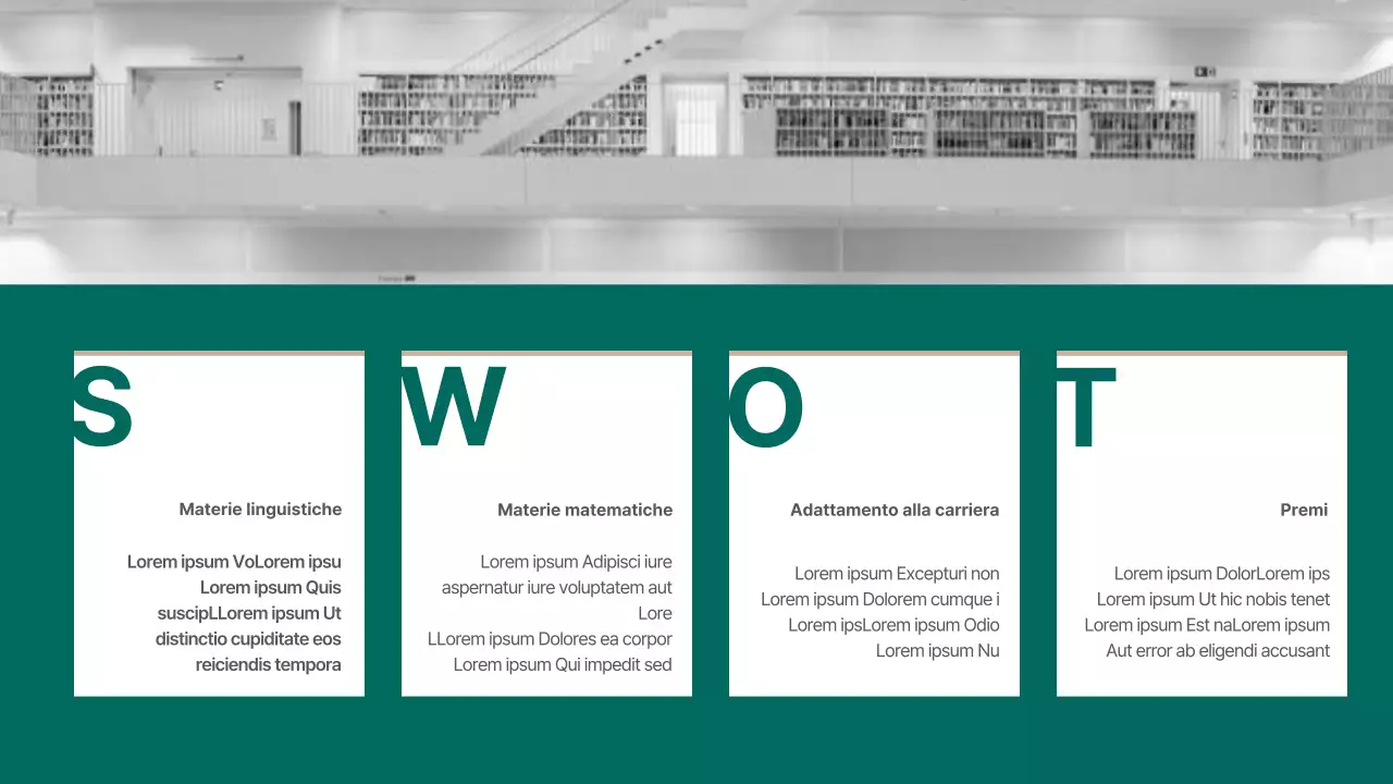 Un moderno rapporto di analisi della consulenza in materia di ammissioni in verde e beige
