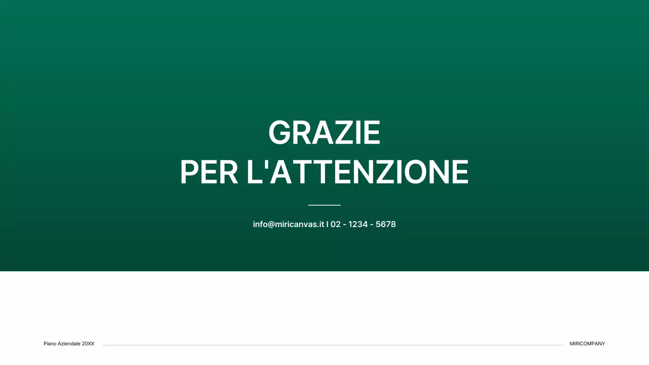 Kit per la presentazione di un business plan con un concetto di indice gradiente in verde