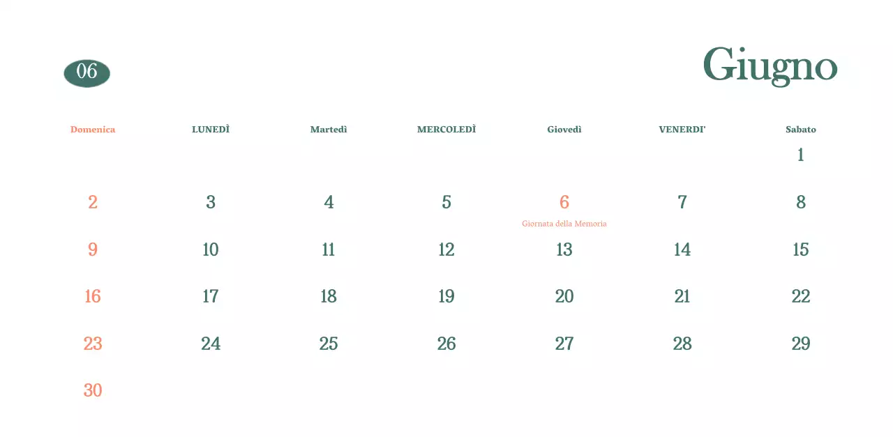 Calendario dei bar con i consigli per le bevande del mese