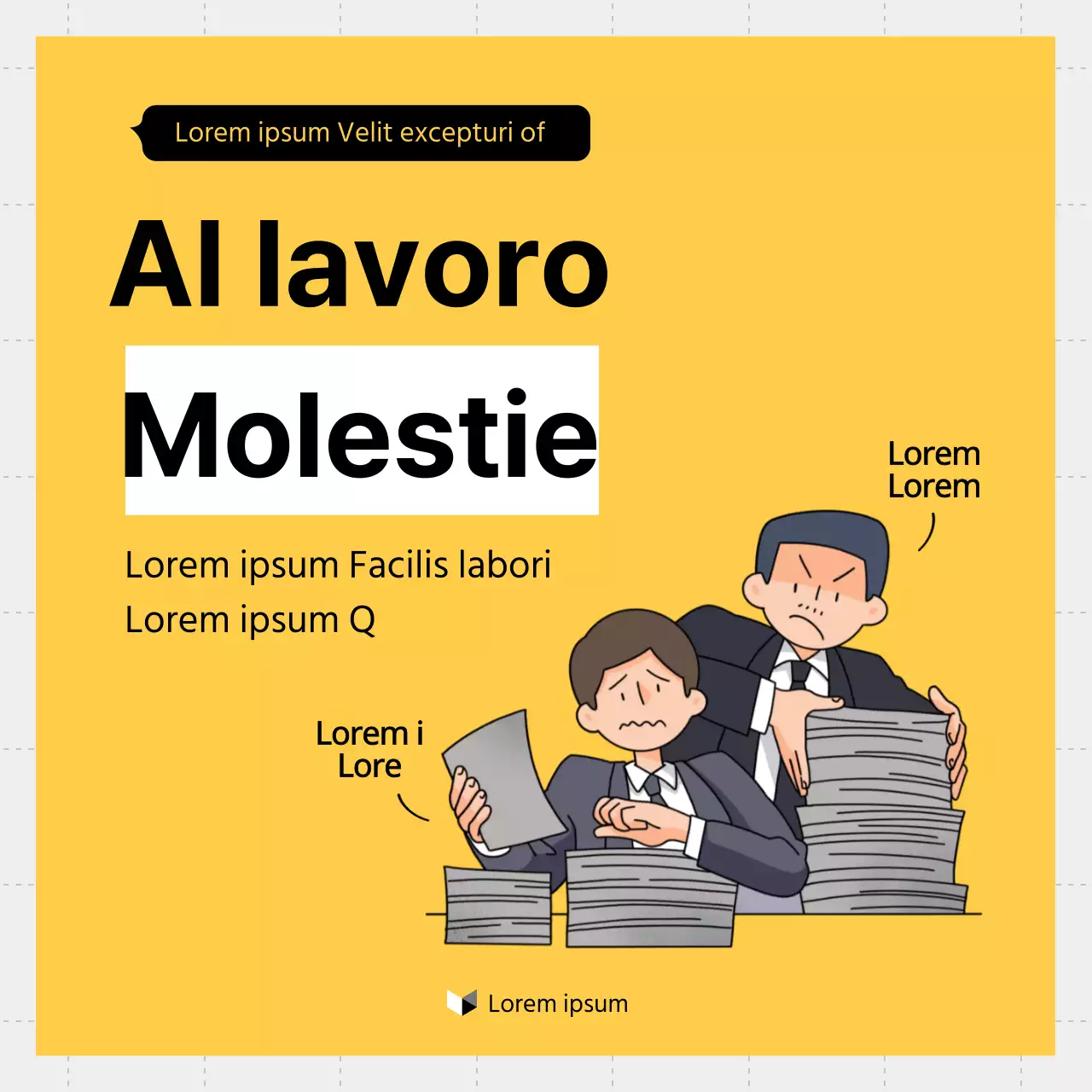 Guida minimalista gialla e bianca di consulenza sul diritto del lavoro