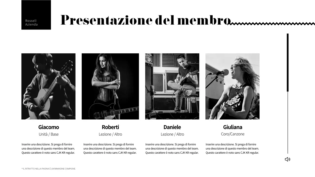 Una semplice cartella da chitarrista in nero