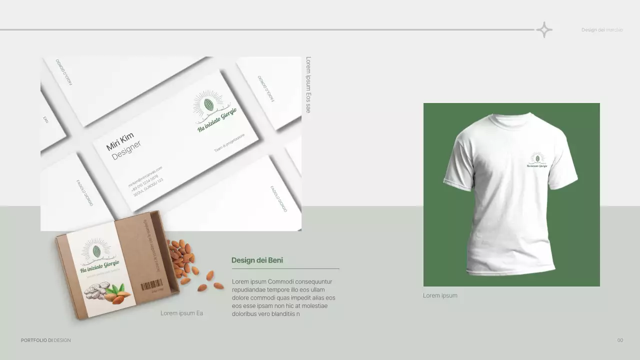 Portafoglio di design con un concetto semplice in blu e bianco