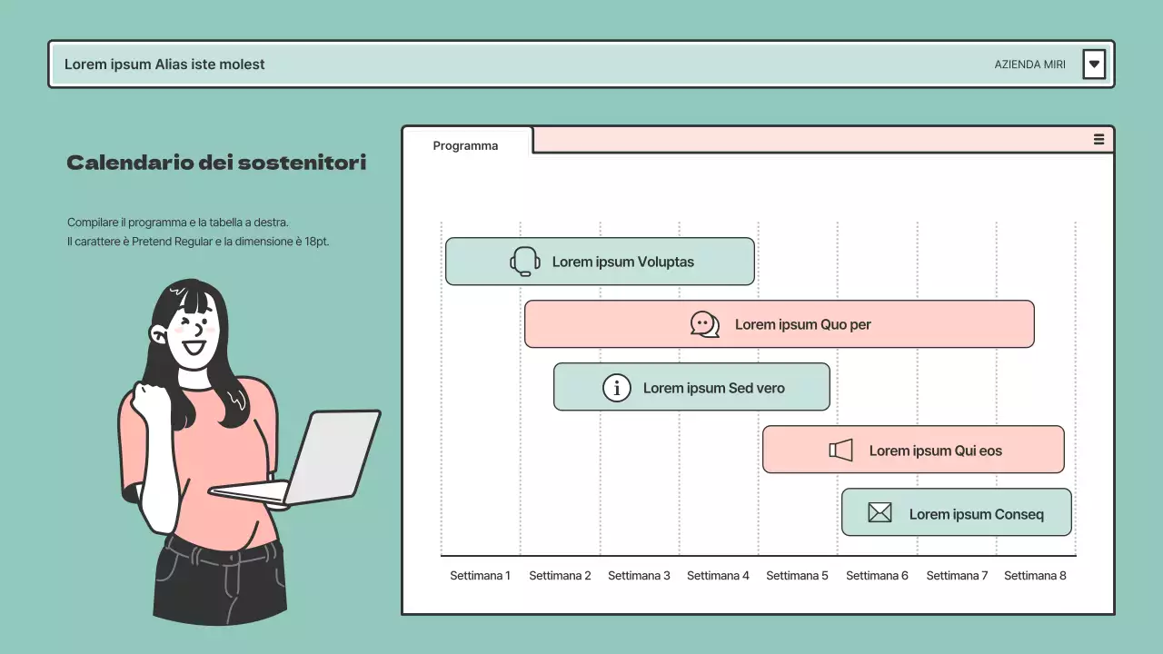 Rapporti dei sostenitori in cornici del browser rosa e menta
