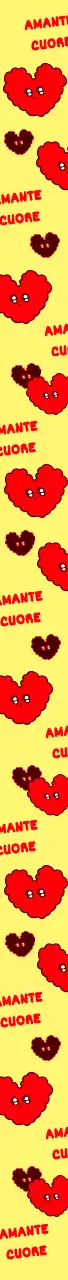 Carino cuore nuvola personaggio illustrazione modello concetto in rosso, marrone e giallo