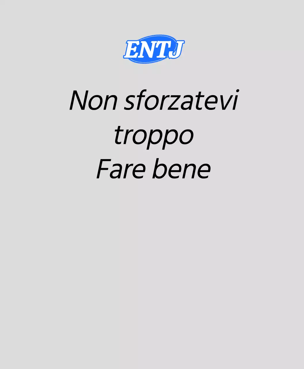 Frasi di personalità MBTI in diversi colori