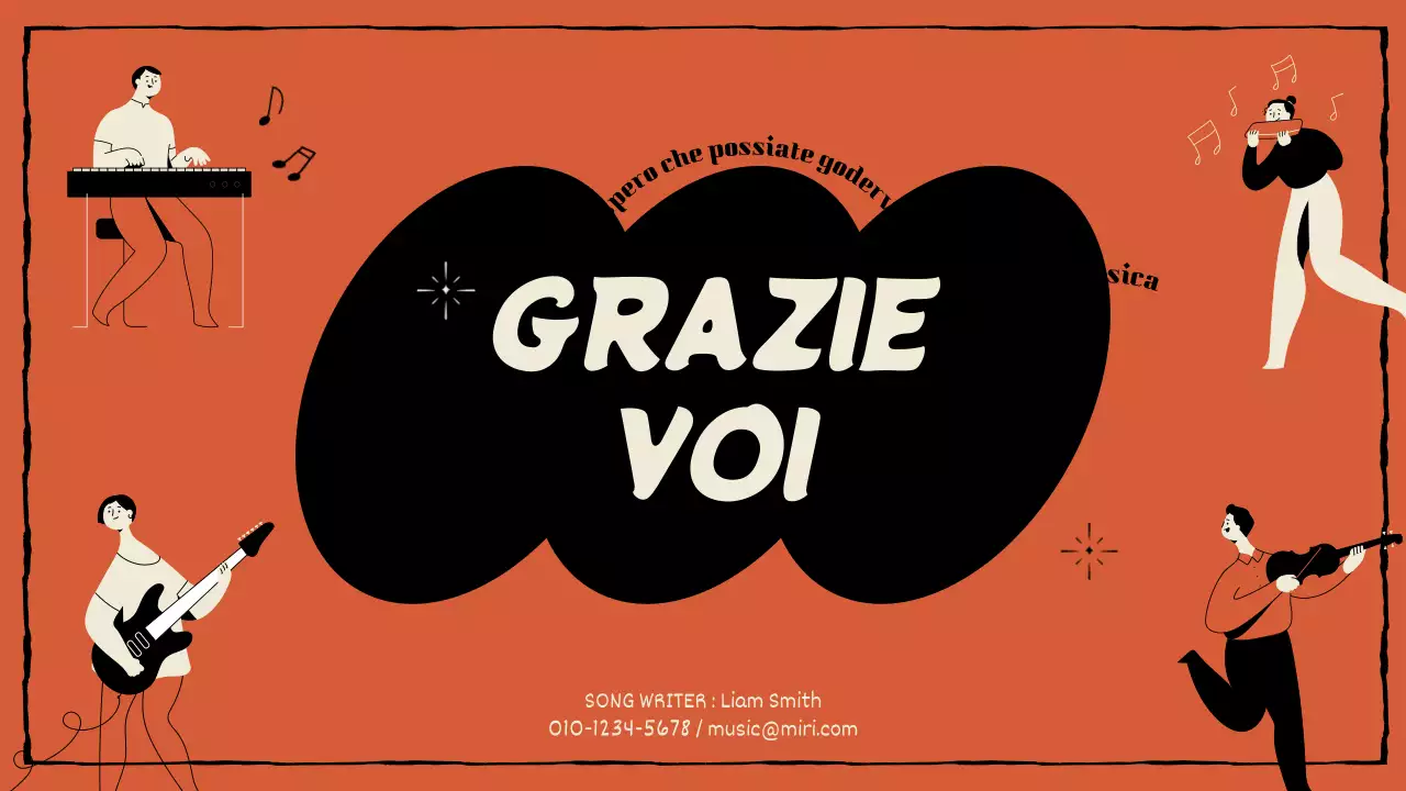 Portafoglio compositore in arancione e nero