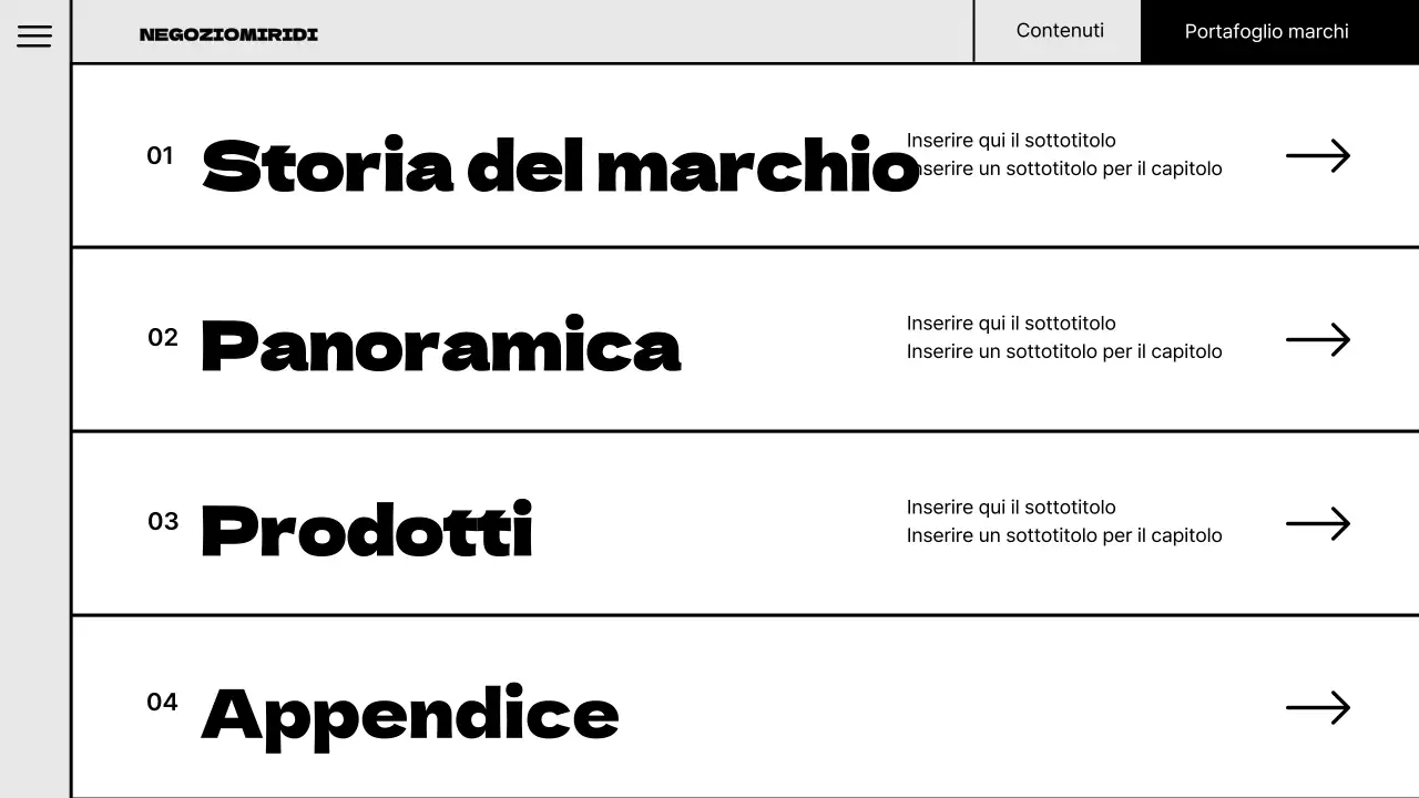 Illustrazione pop del concetto di marchio portfolio con colori fluorescenti