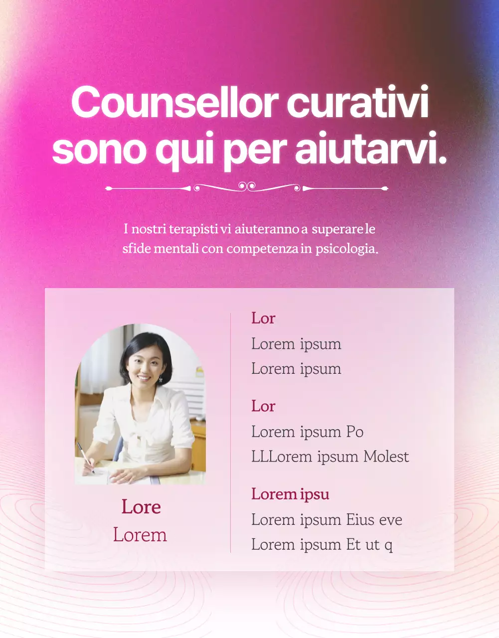 Promuovere una psicoterapia rosa, sognante ed emozionale