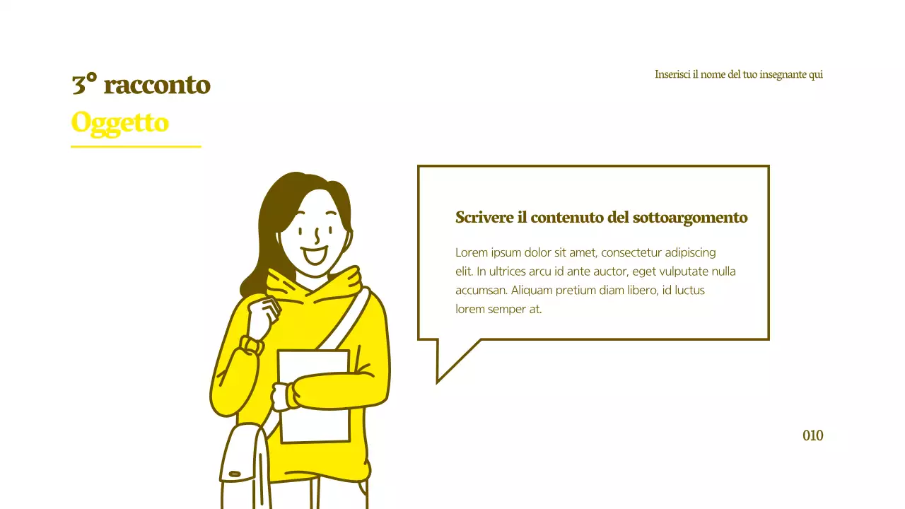 Tutorial per l'illustrazione di personaggi puliti in giallo e marrone