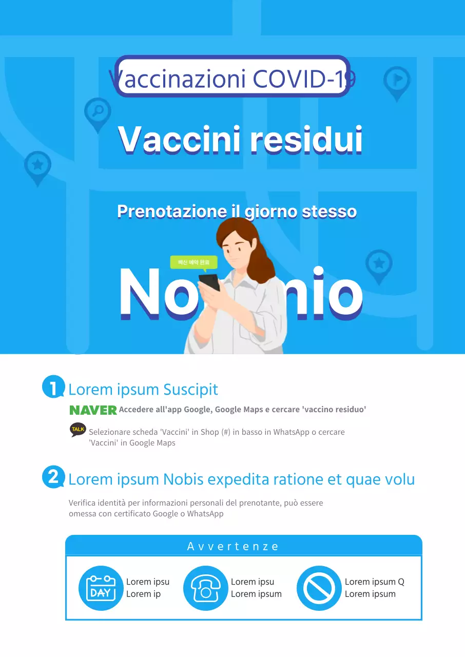 Appuntamenti per i vaccini il giorno stesso in una fidata confezione blu e ordinata