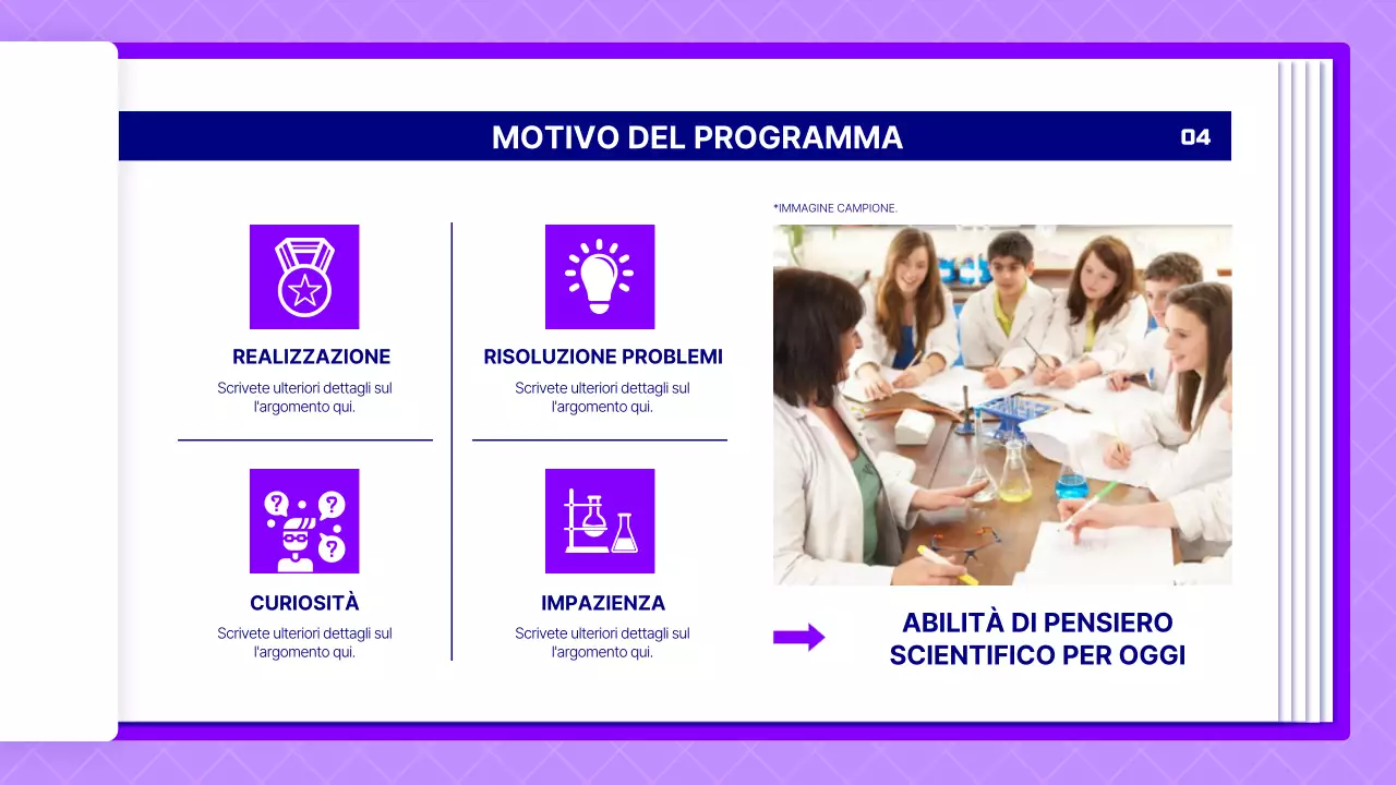 Proposta di lezione di scienze utilizzando le pagine viola