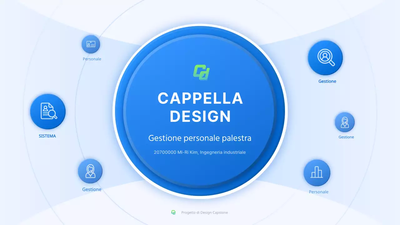 Sfida di scienza e ingegneria con il concetto di forma tridimensionale blu