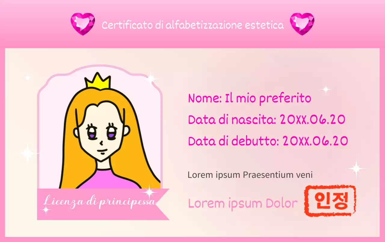Tweet kitsch a tema certificato in rosa