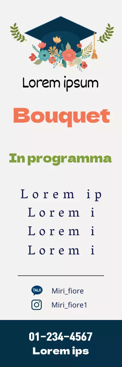 illustrazione bianca bouquet pulito promozione laurea