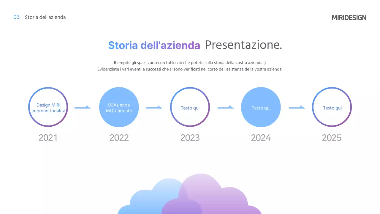 Modello IR a gradiente azzurro