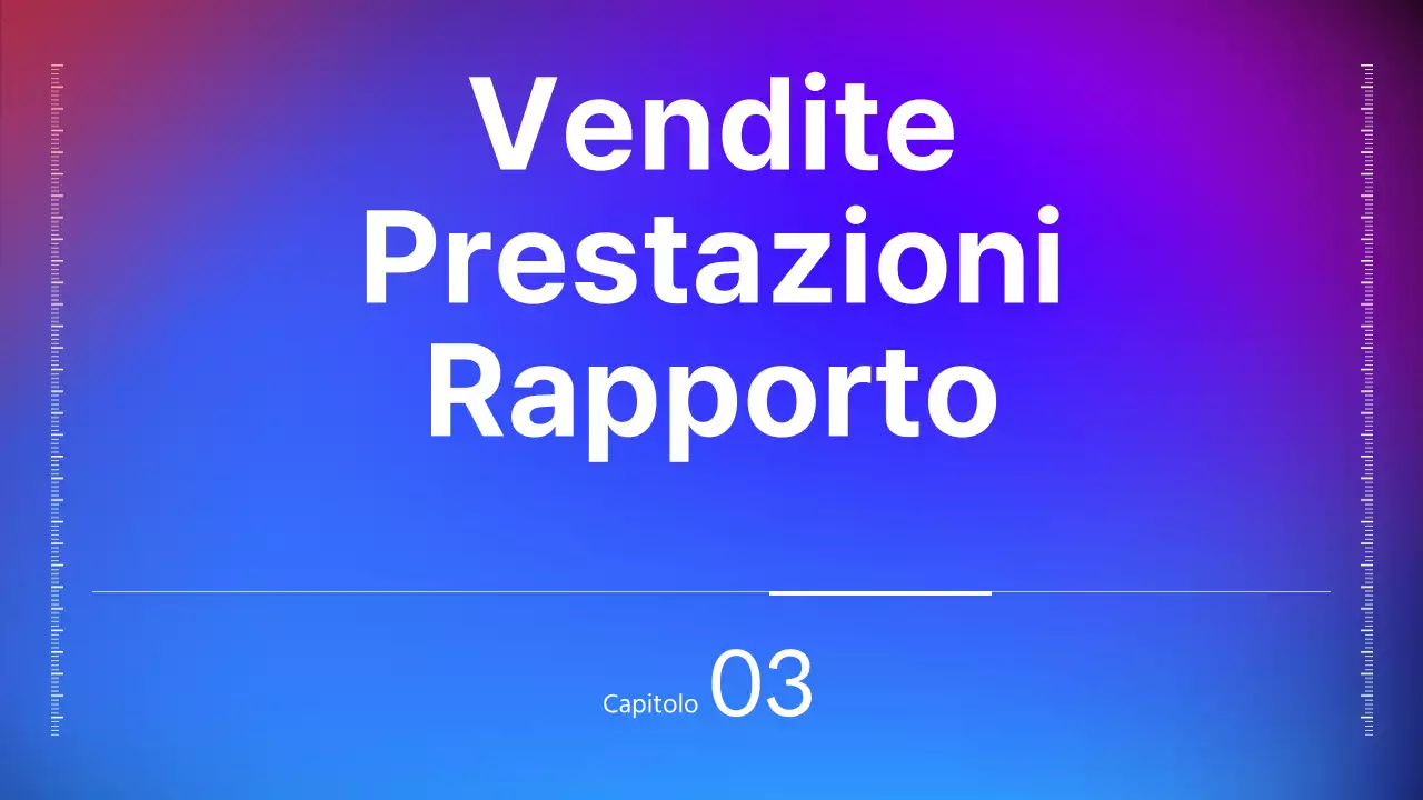 Presentazione IR con concetto di business nero, blu e rosso gradiente