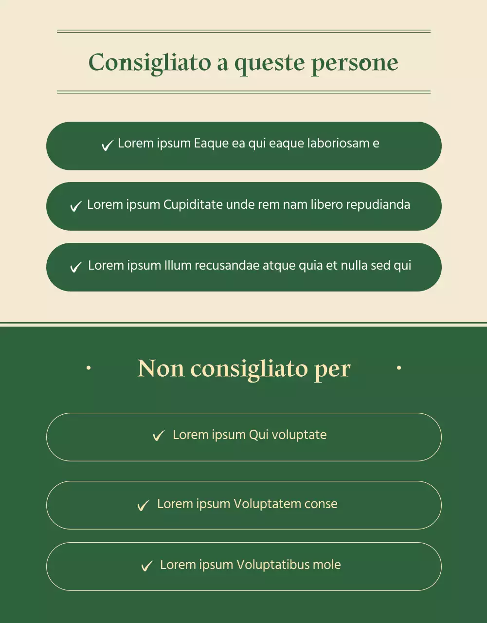 Una pagina promozionale dell'ebook pulita e verde