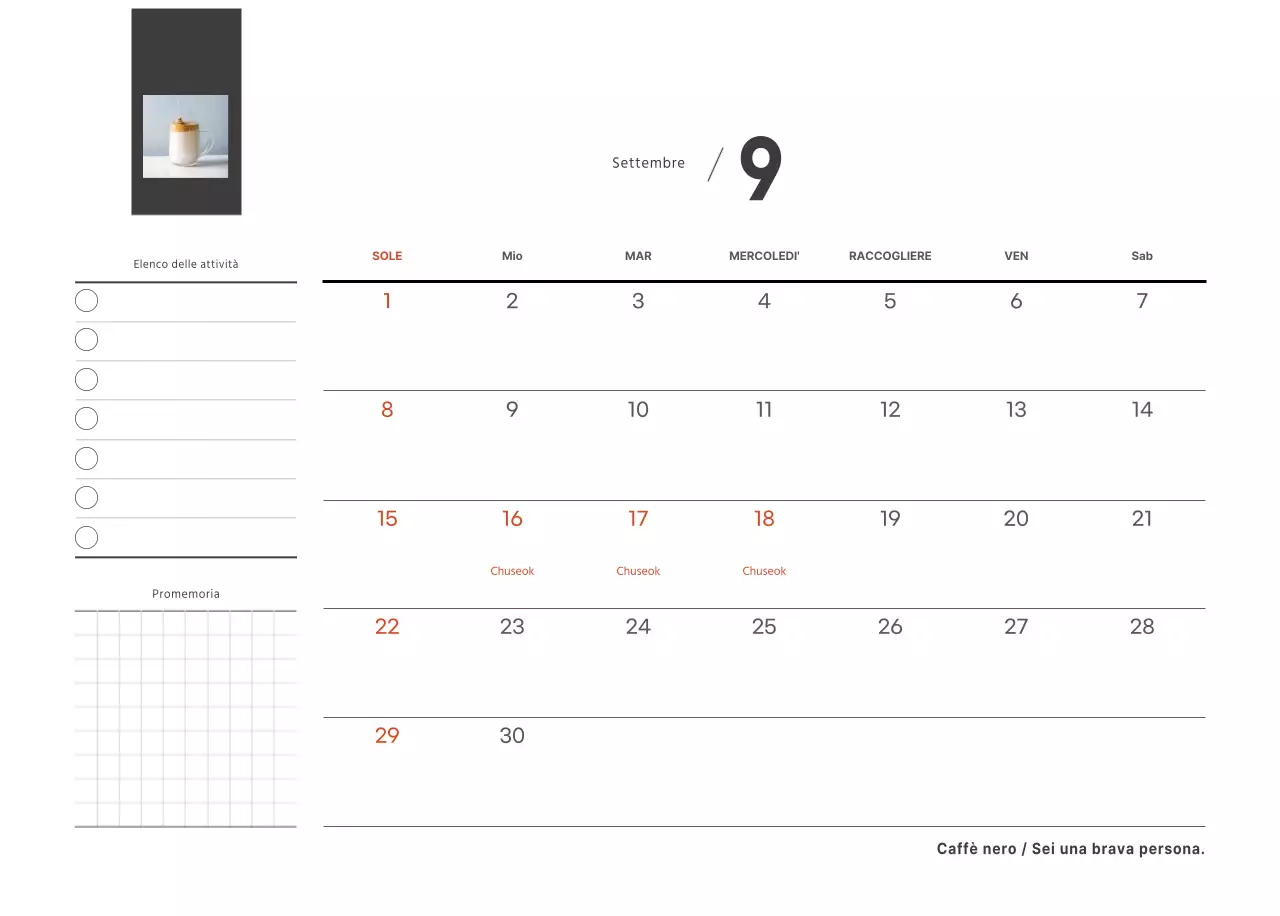 Un caffè sentimentale bianco e marrone