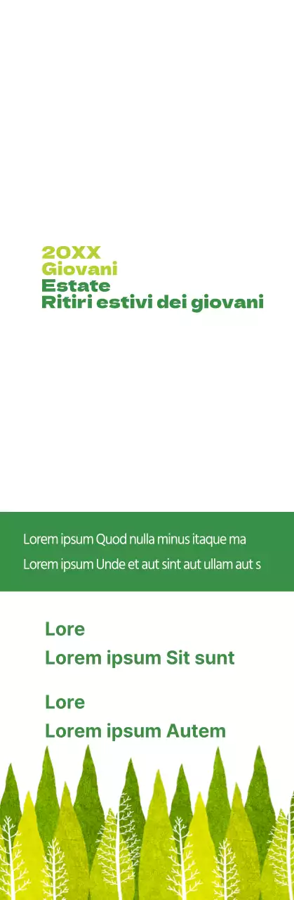 Informazioni sul ritiro estivo della chiesa verde lime e verde
