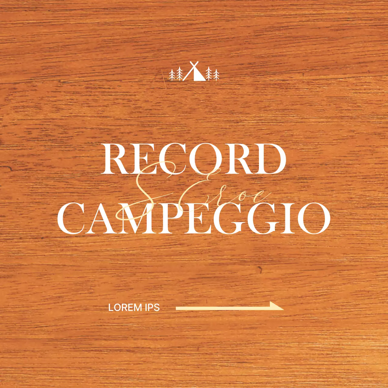 Un ufficio di campeggio con un concetto emotivo caratterizzato da illustrazioni di campeggi bianchi e gialli