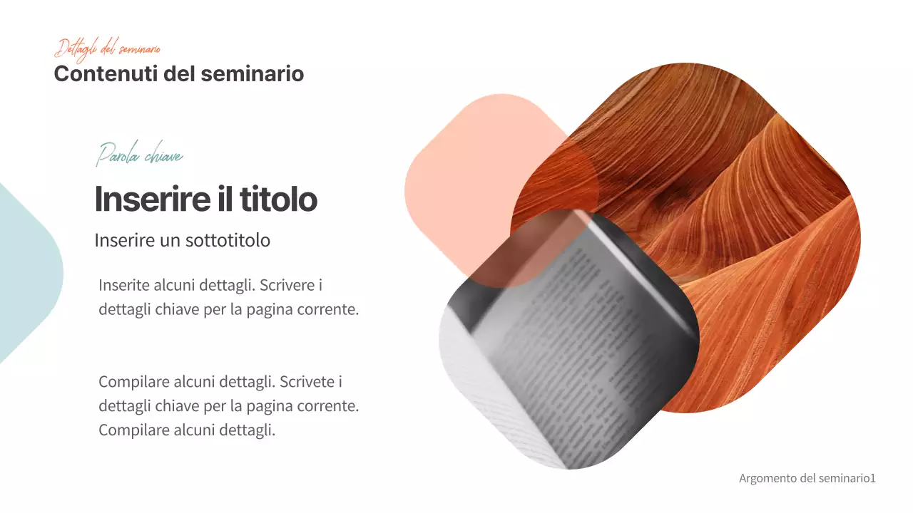 Presentazioni per seminari