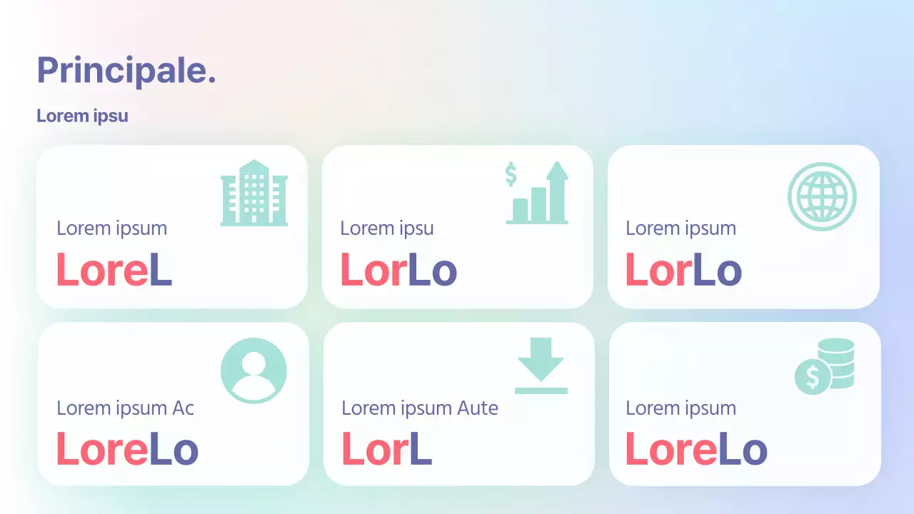 Rapporto di analisi dei dati con sfondo pastello sfumato