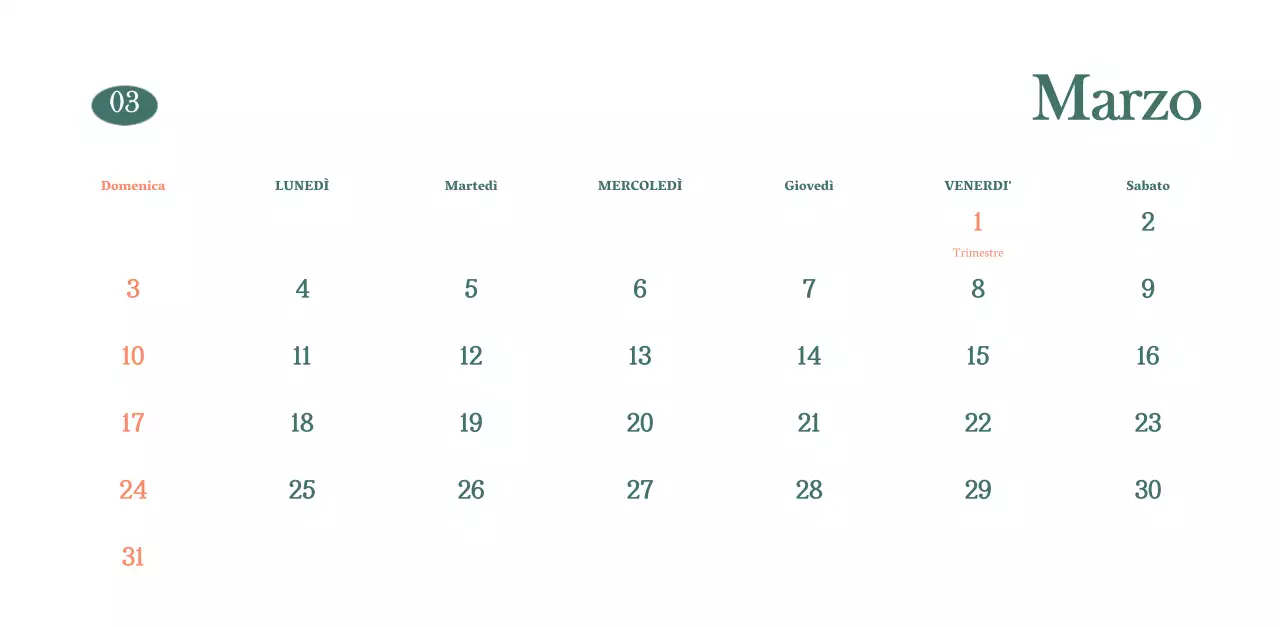 Calendario dei bar con i consigli per le bevande del mese