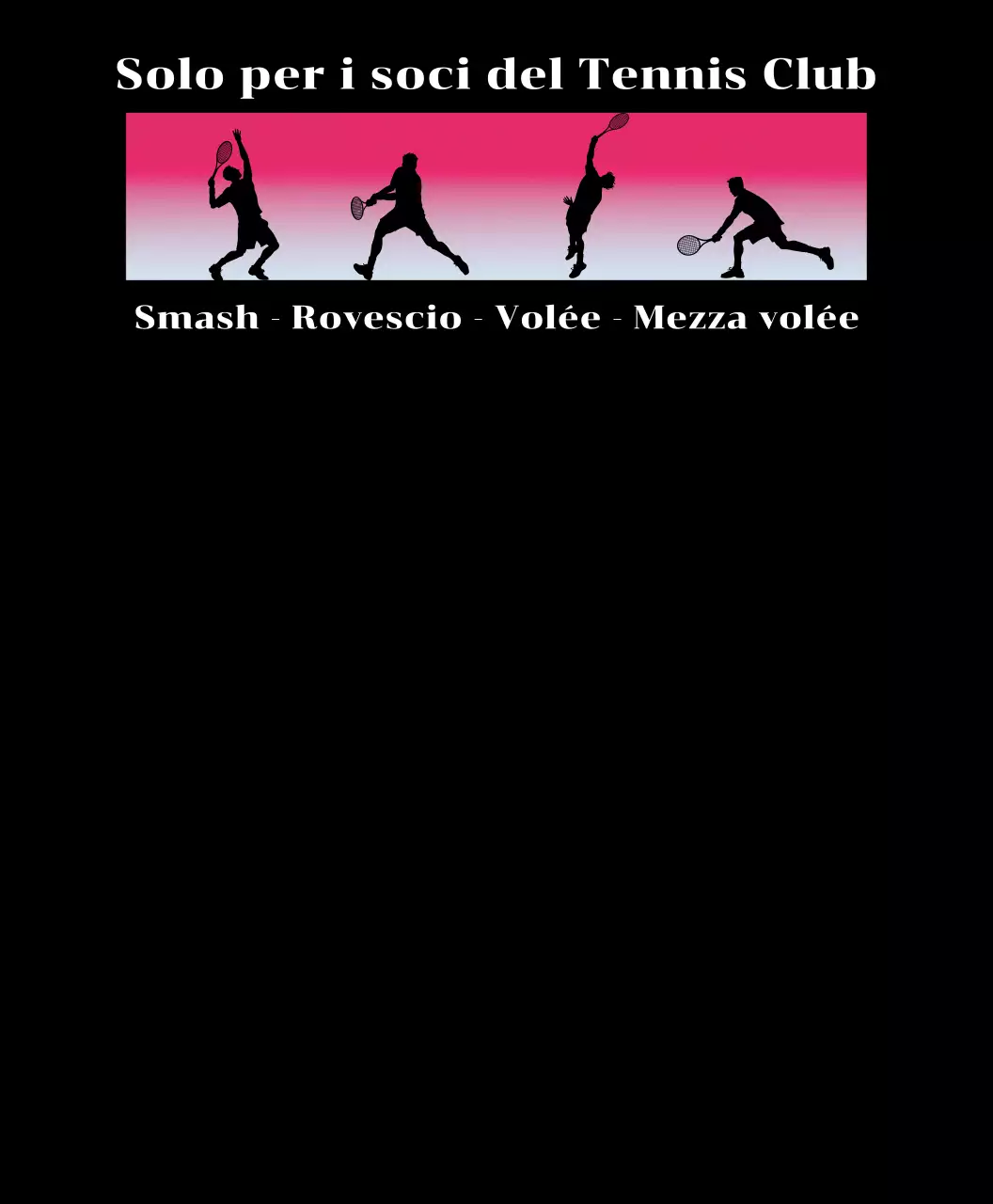 Club di tennis con gradienti e concetti di movimento del tennis