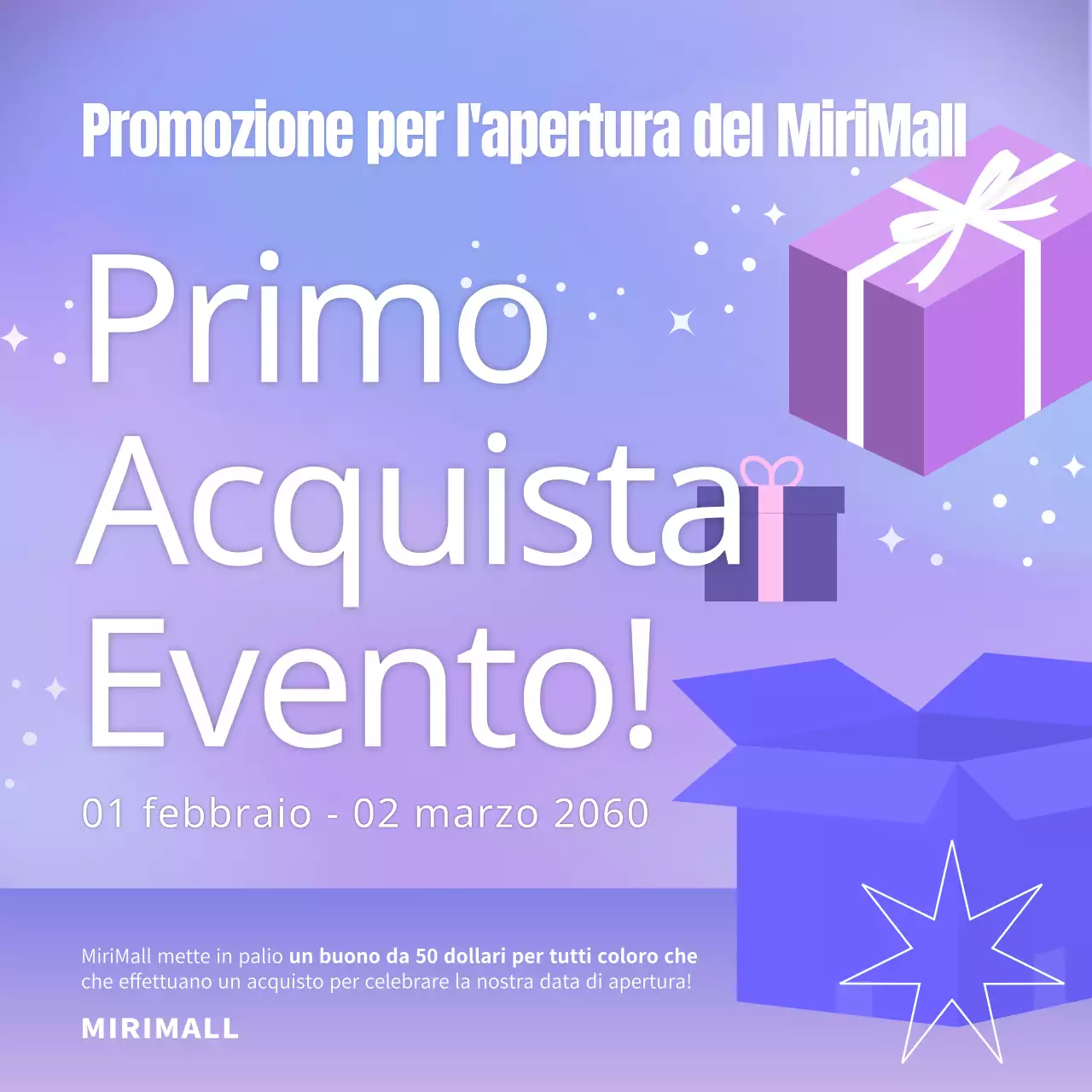 Un evento di tifo pieno di doni viola