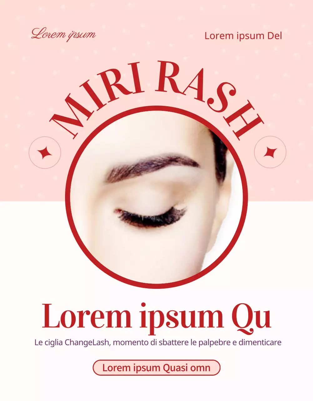 Promuovere le estensioni delle ciglia in rosa (pagina di dettaglio)