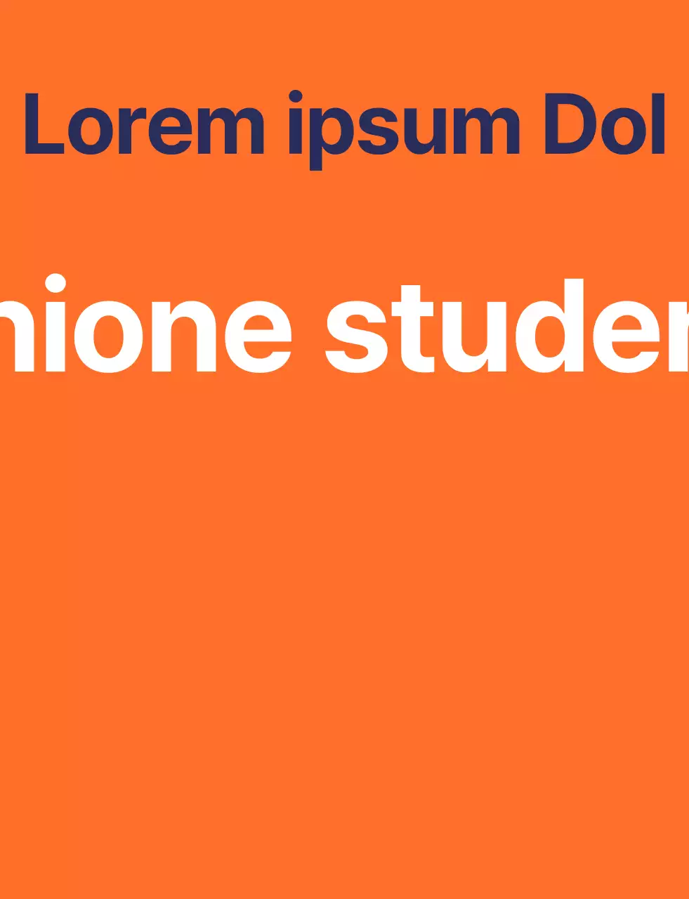 Gilet del consiglio studentesco del liceo con logo del simbolo della scuola arancione e blu-navy