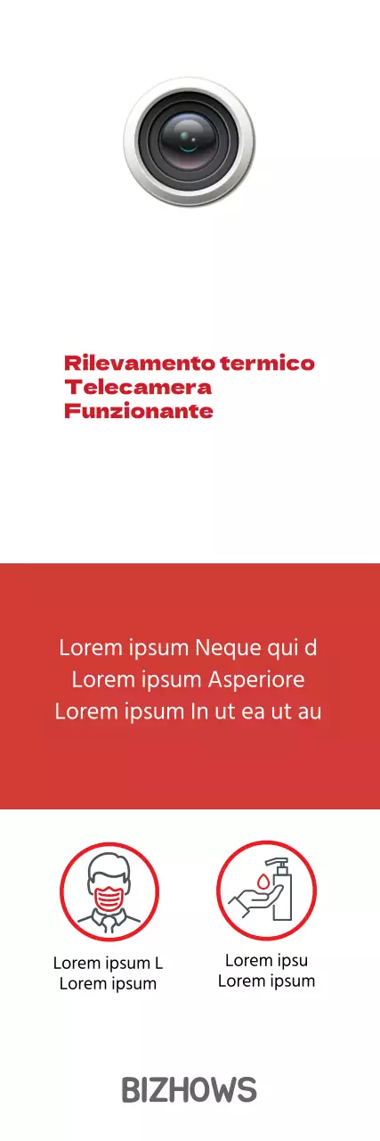 Guida all'uso della termocamera rossa bianca semplice