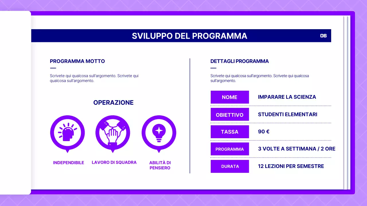 Proposta di lezione di scienze utilizzando le pagine viola