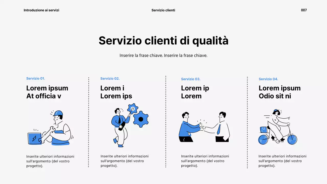 Presentazione del servizio di noleggio elettrodomestici