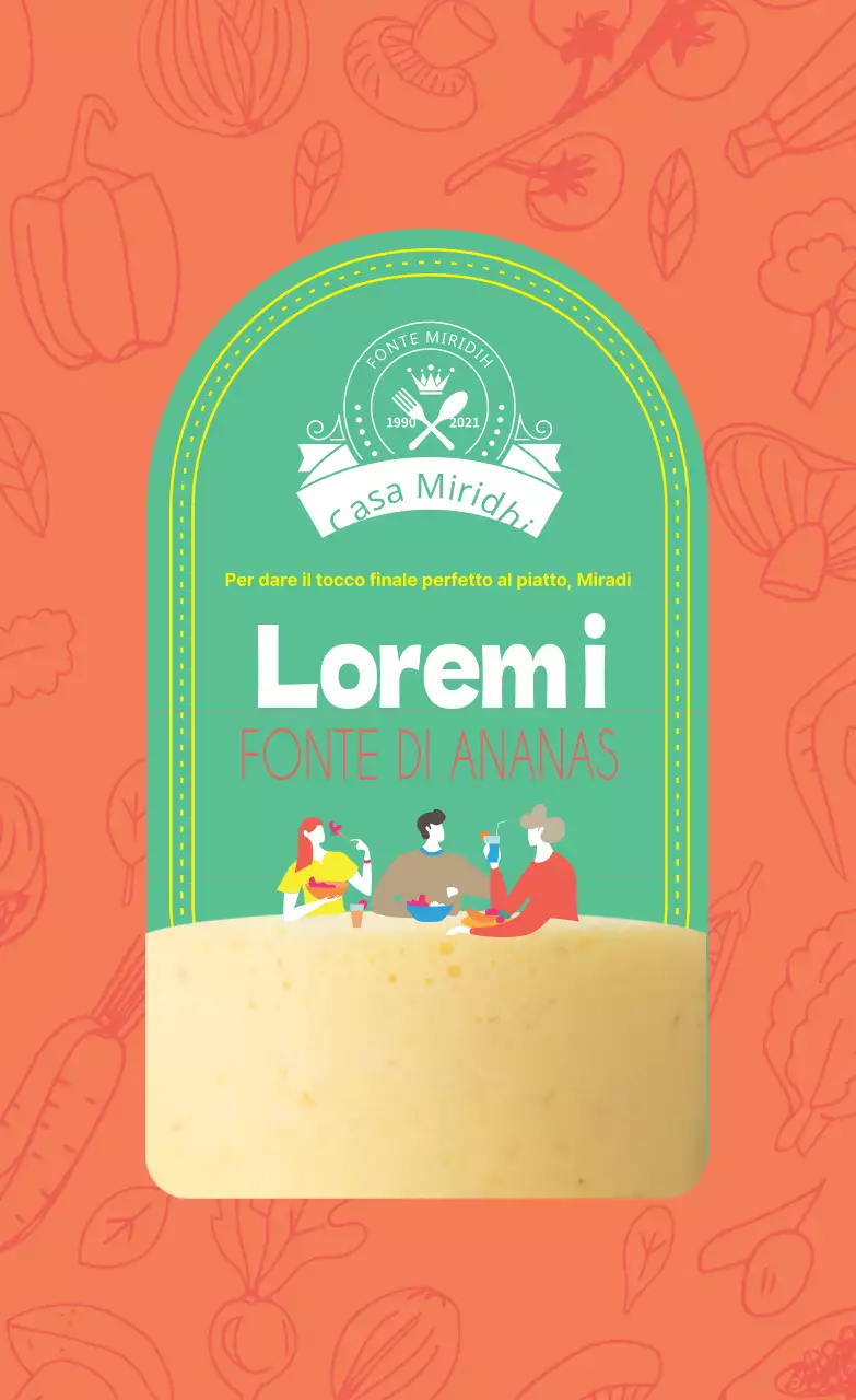 rosa verde fotografia etichetta vintage di salsa di mele per alimenti