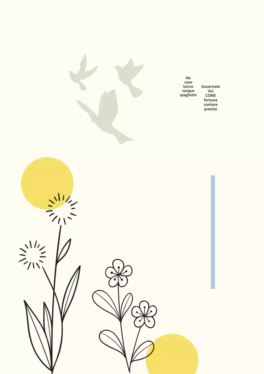 Copertina semplice per uccelli migratori in giallo