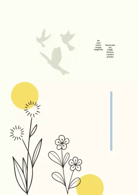 Copertina semplice per uccelli migratori in giallo