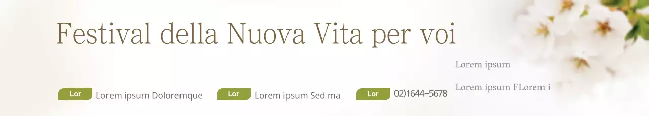 Evento del Festival della Nuova Vita