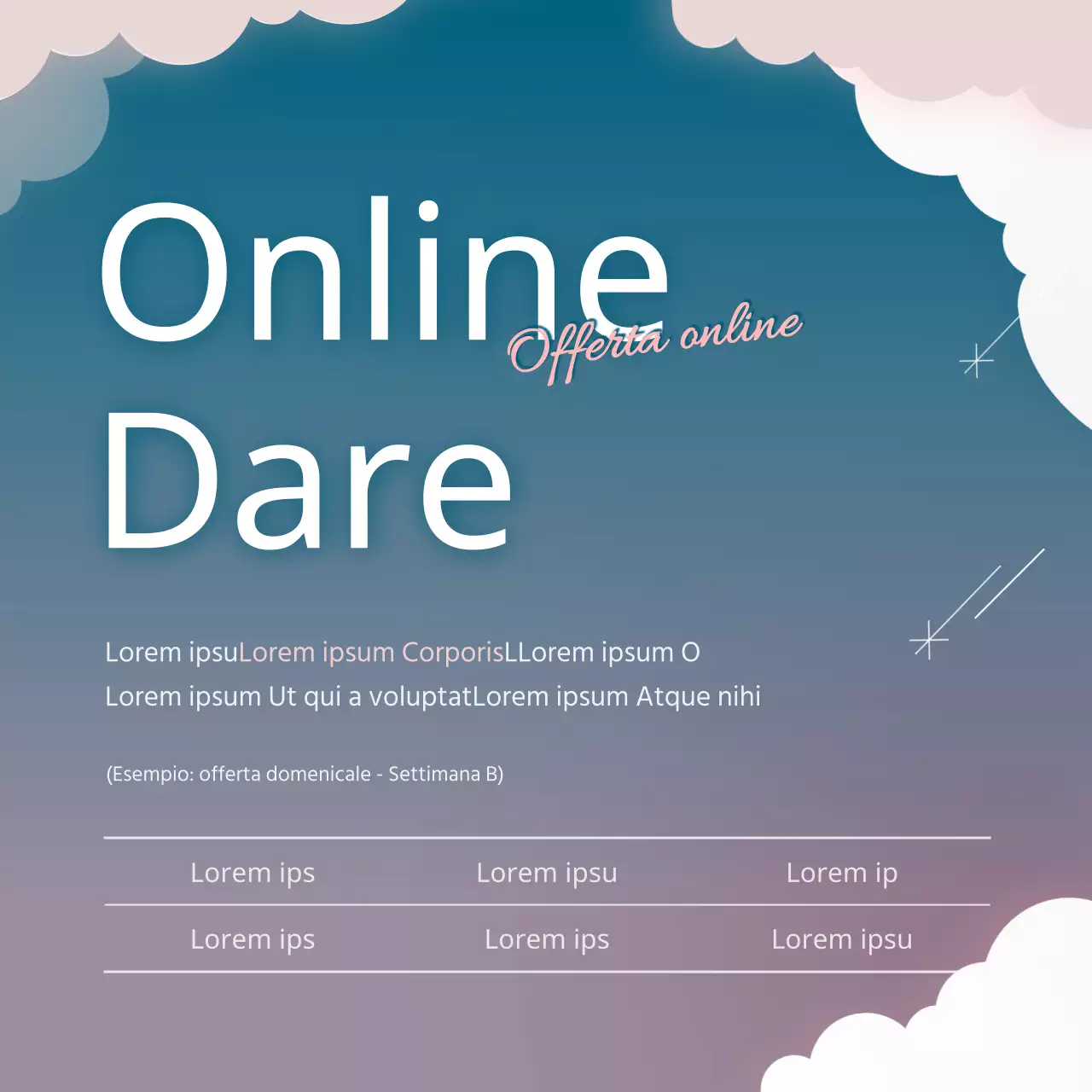 Tema della chiesa con illustrazione del cielo sfumato blu-viola