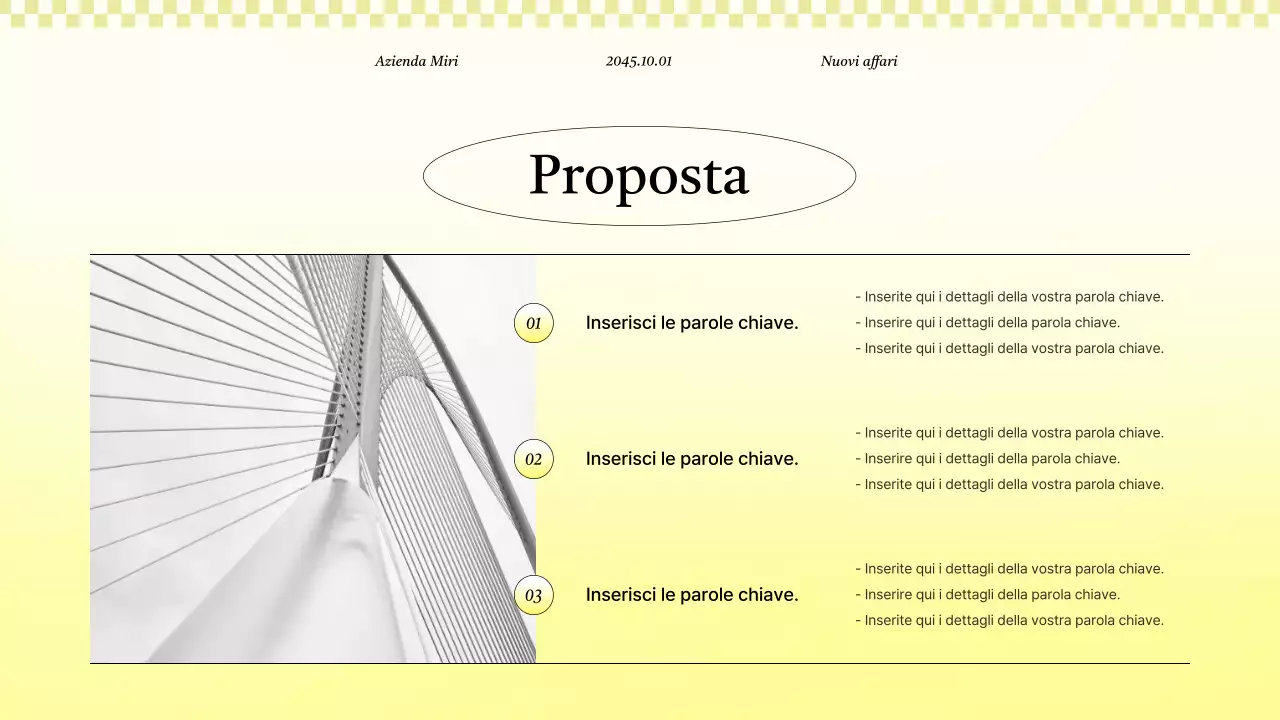 Proposta di progetto commerciale kitsch in giallo