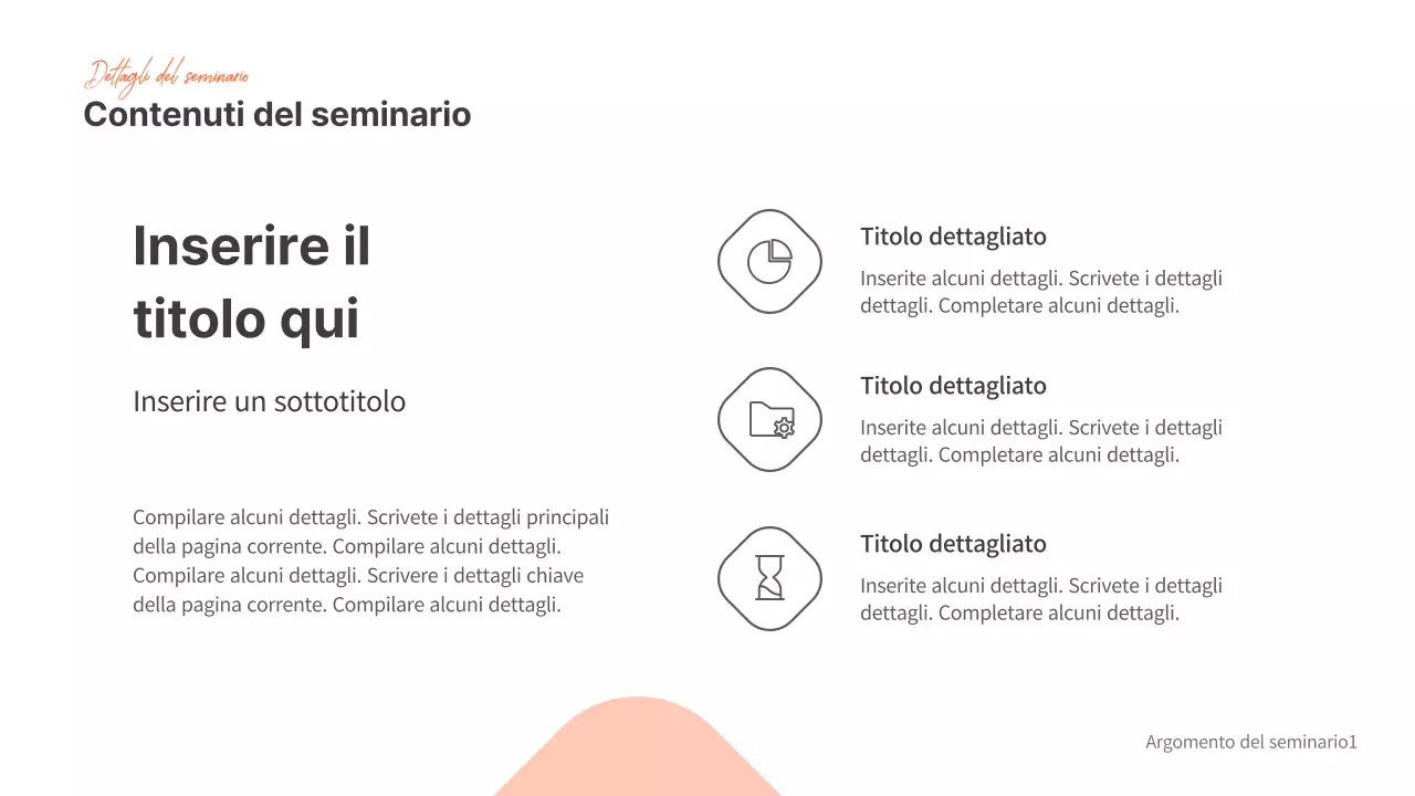 Presentazioni per seminari