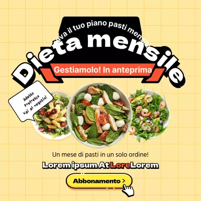 Abbonarsi al piano alimentare della Dieta Gialla