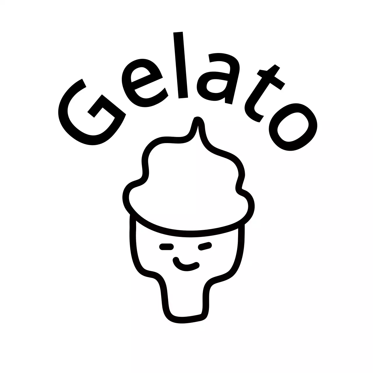 Semplice illustrazione a linee nere di vari oggetti e animali