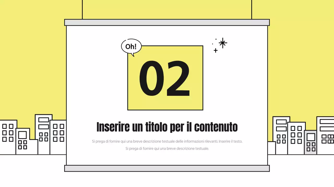 Un simpatico rapporto di analisi illustrato con accenti gialli e neri