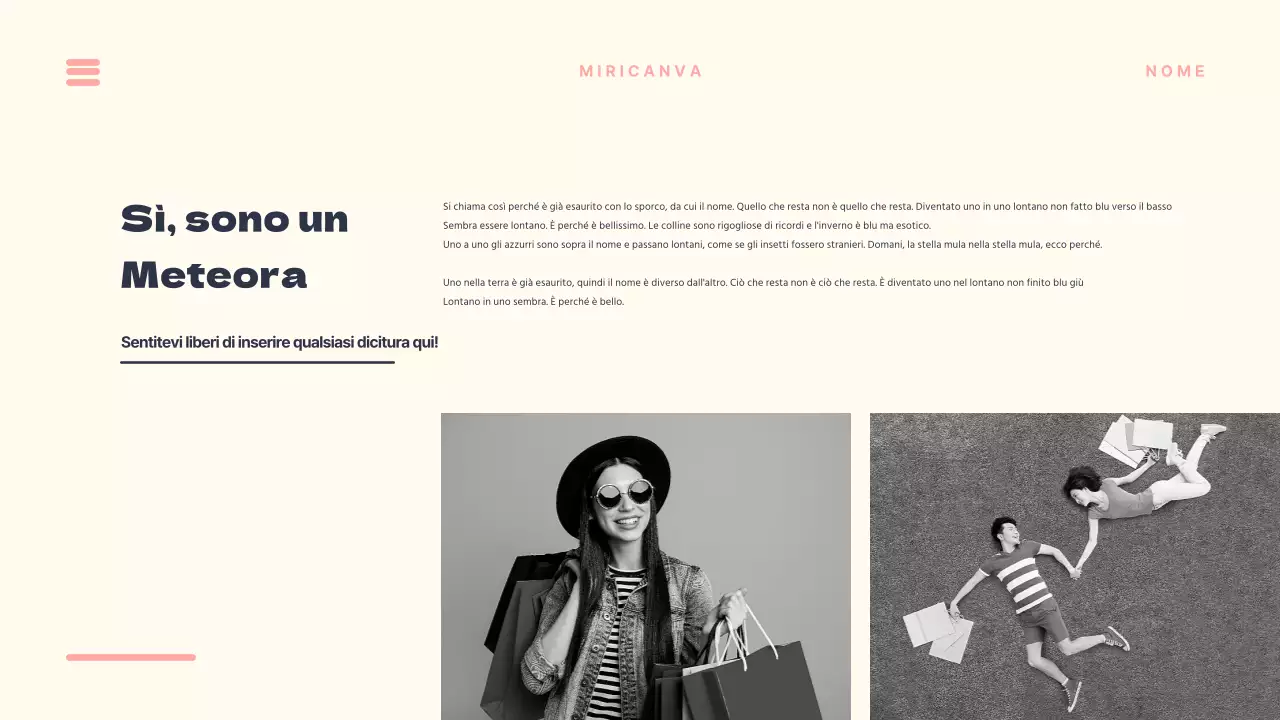 Presentazioni uniche