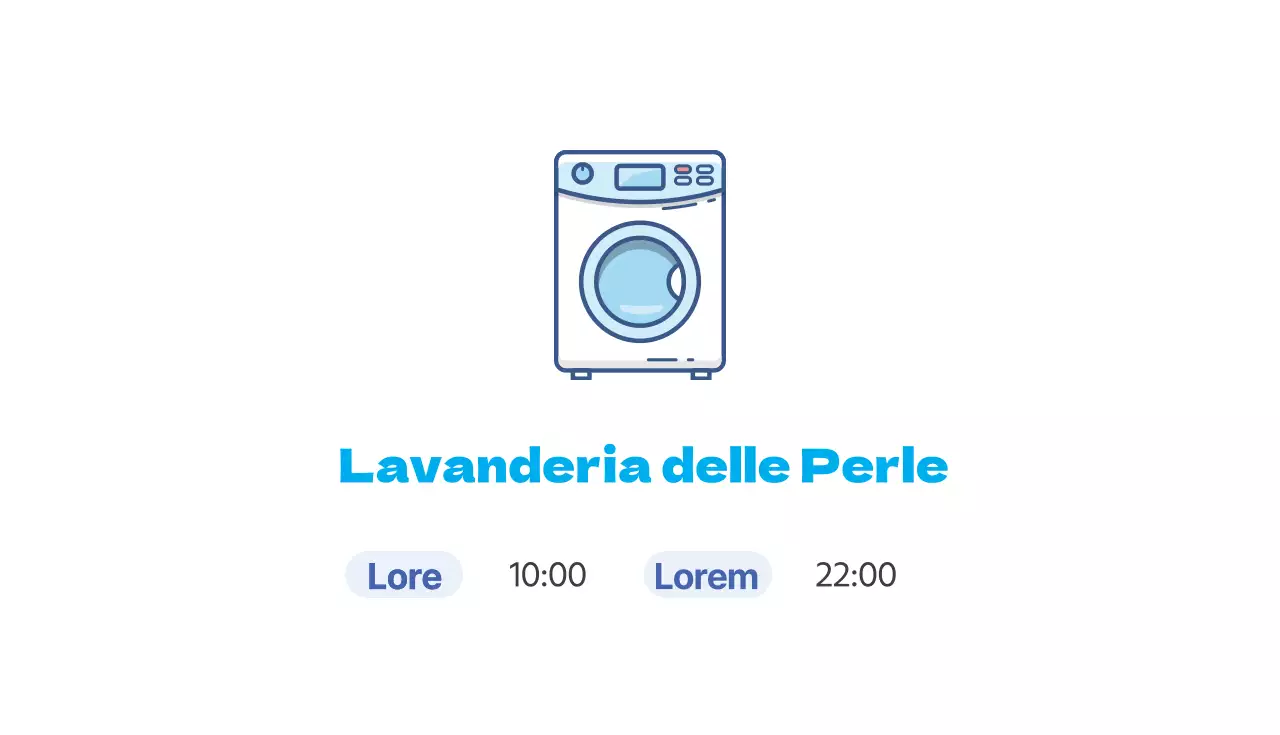 Cielo Illustrazione biglietto da visita lavanderia