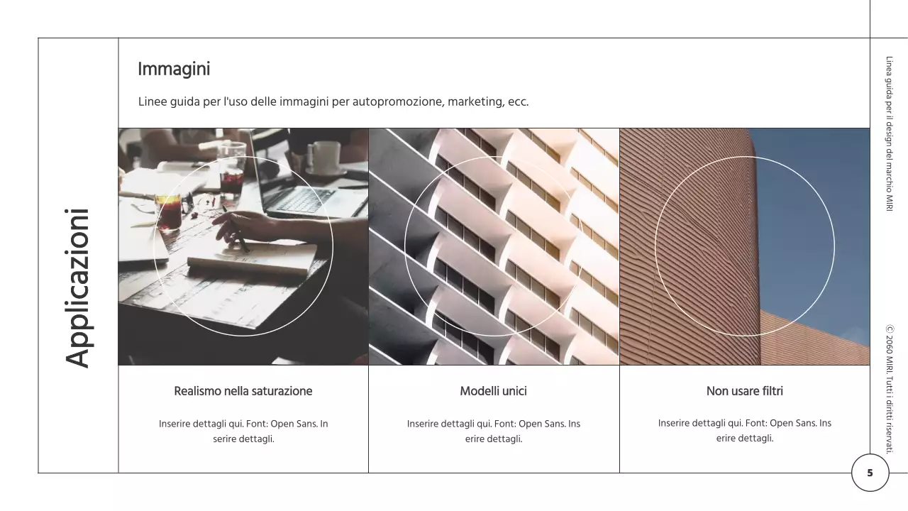 Linee guida di brand design per un modulo minimalista con linee bianche e nere