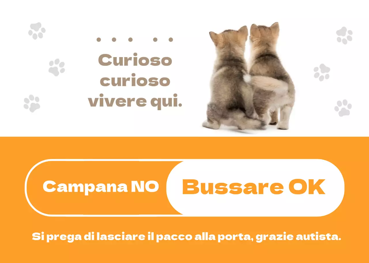 Casa arancione per cuccioli di cane